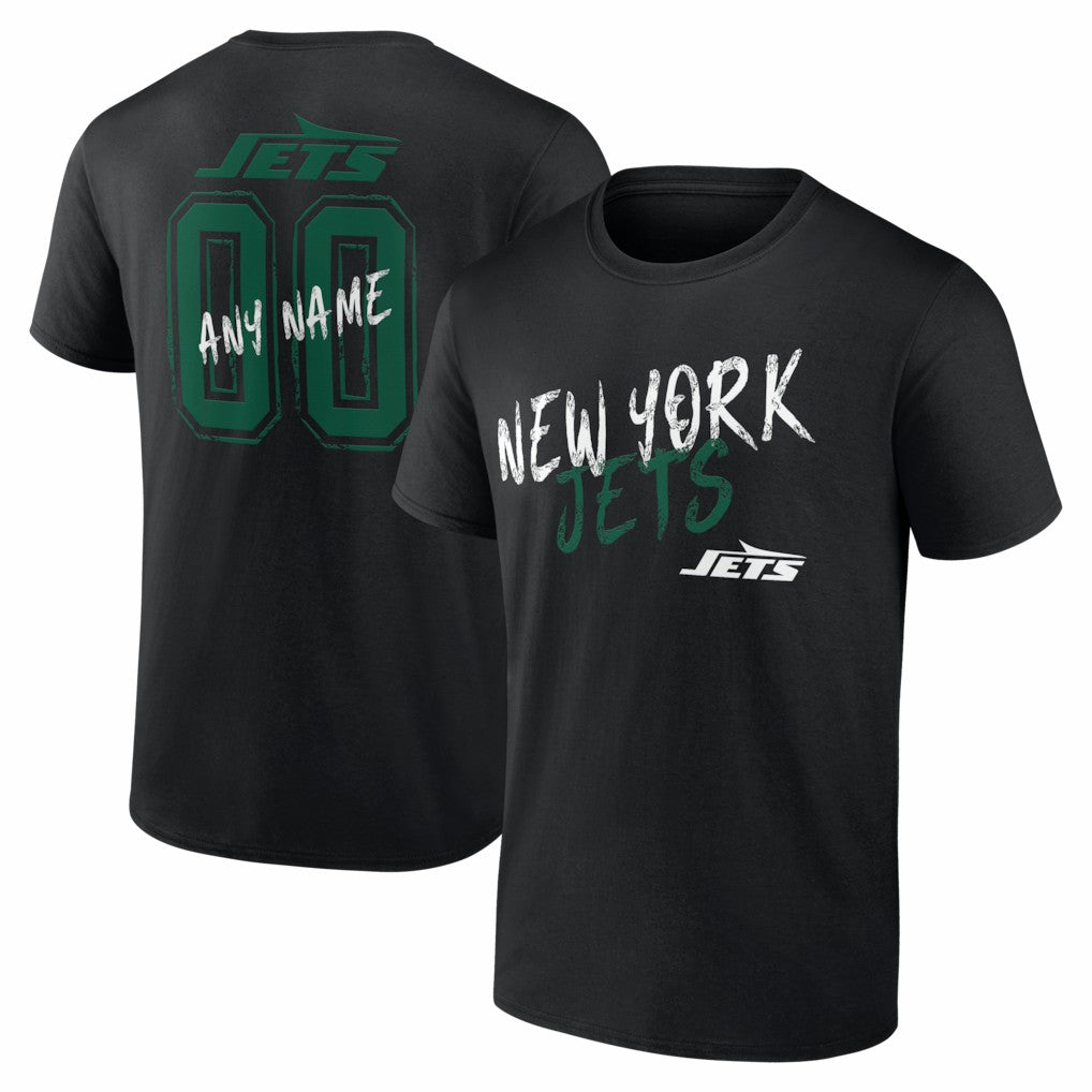 Hustle Personalized Name & Number T-Shirt - New York Jets