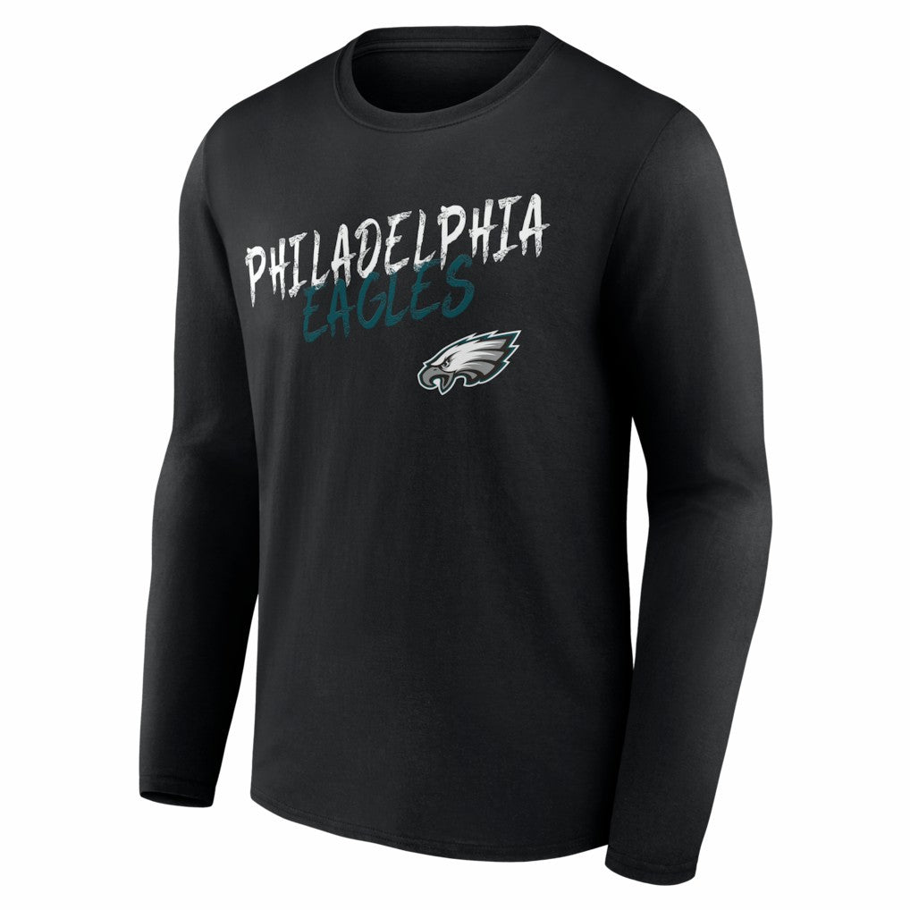 Hustle Personalized Name & Number Long Sleeve T-Shirt - Philadelphia Eagles