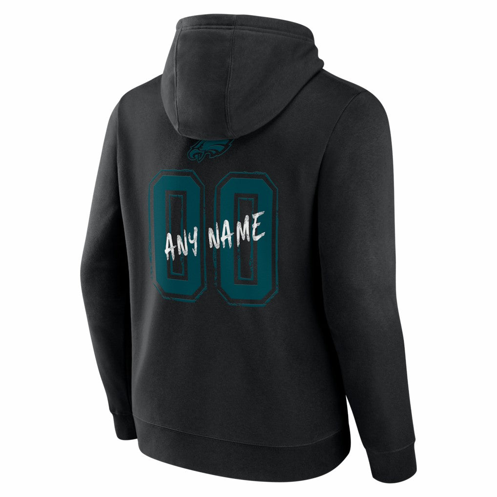 Hustle Personalized Name & Number Hoodie - Philadelphia Eagles