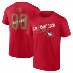 Hustle Personalized Name & Number T-Shirt - San Francisco 49ers