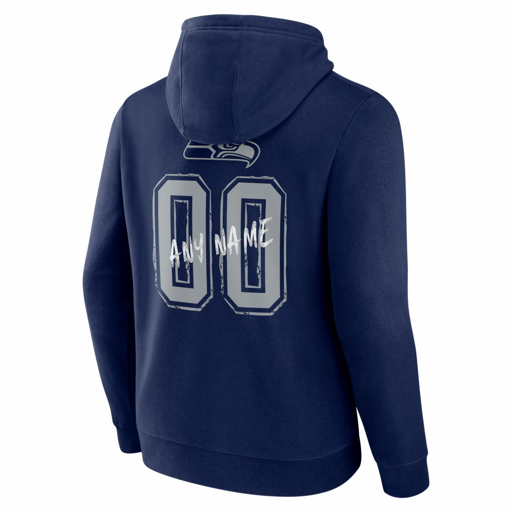 Hustle Personalized Name & Number Hoodie - Seattle Seahawks