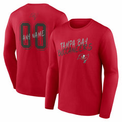 Hustle Personalized Name & Number Long Sleeve T-Shirt - Tampa Bay Buccaneers
