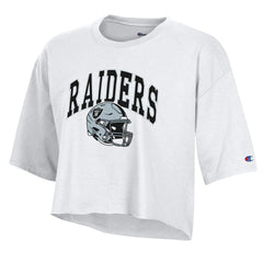 Women's Boyfriend Cropped T-Shirt - Las Vegas Raiders