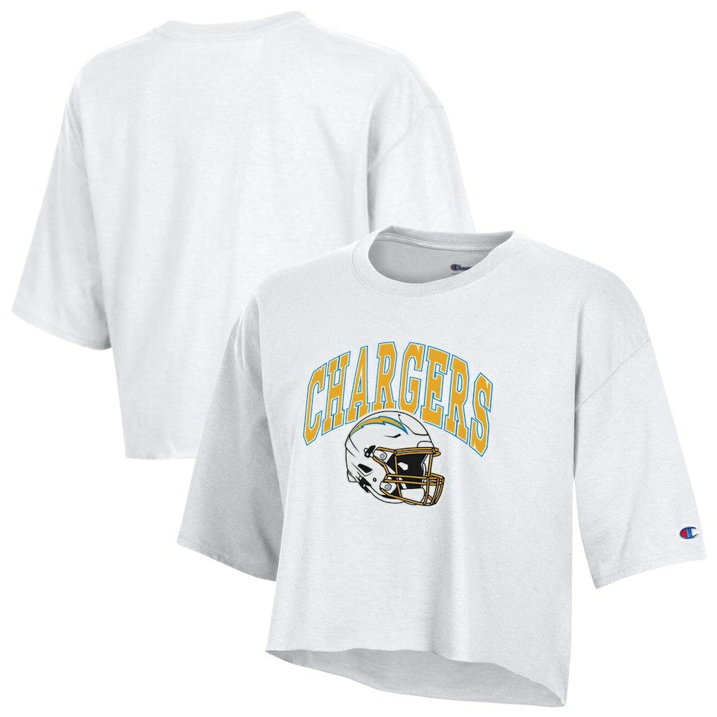 Women's Boyfriend Cropped T-Shirt - Los Angeles Chargers
