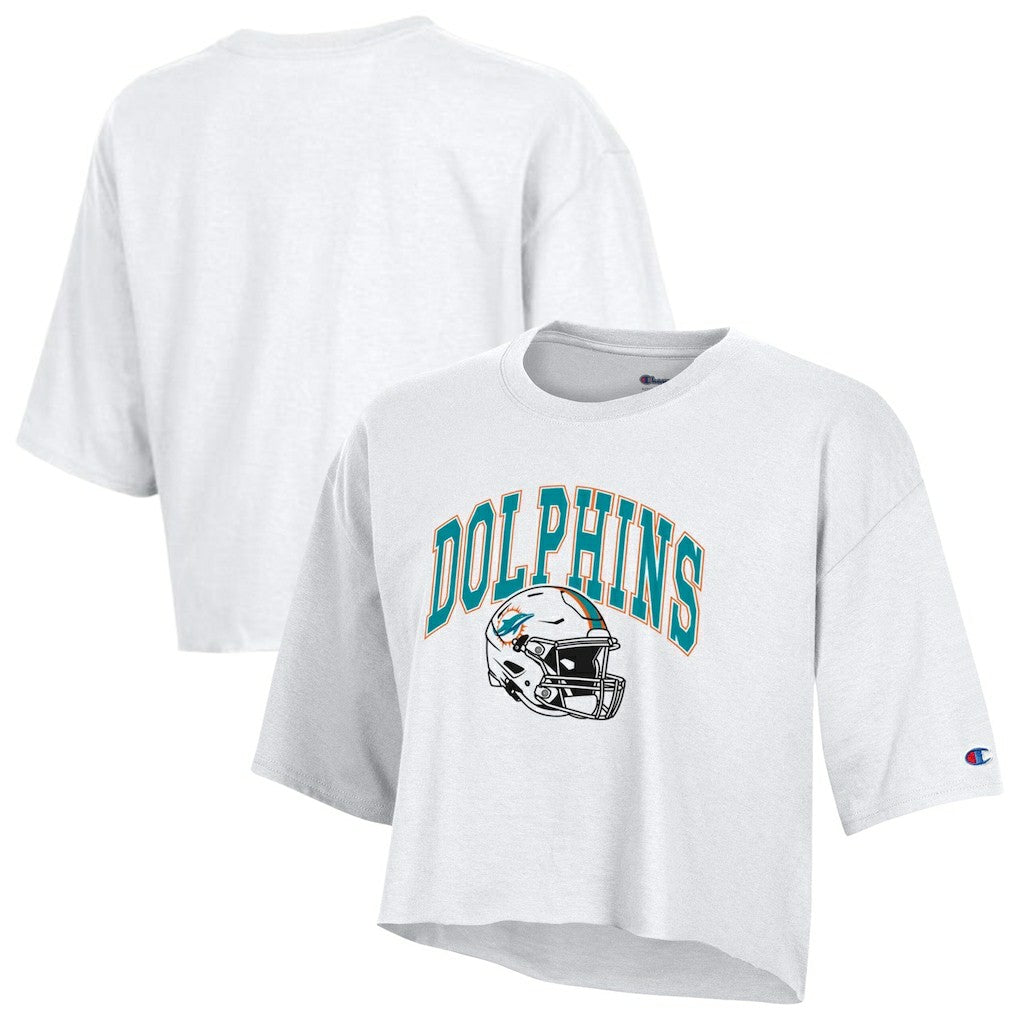 Women's Boyfriend Cropped T-Shirt - Miami Dolphins