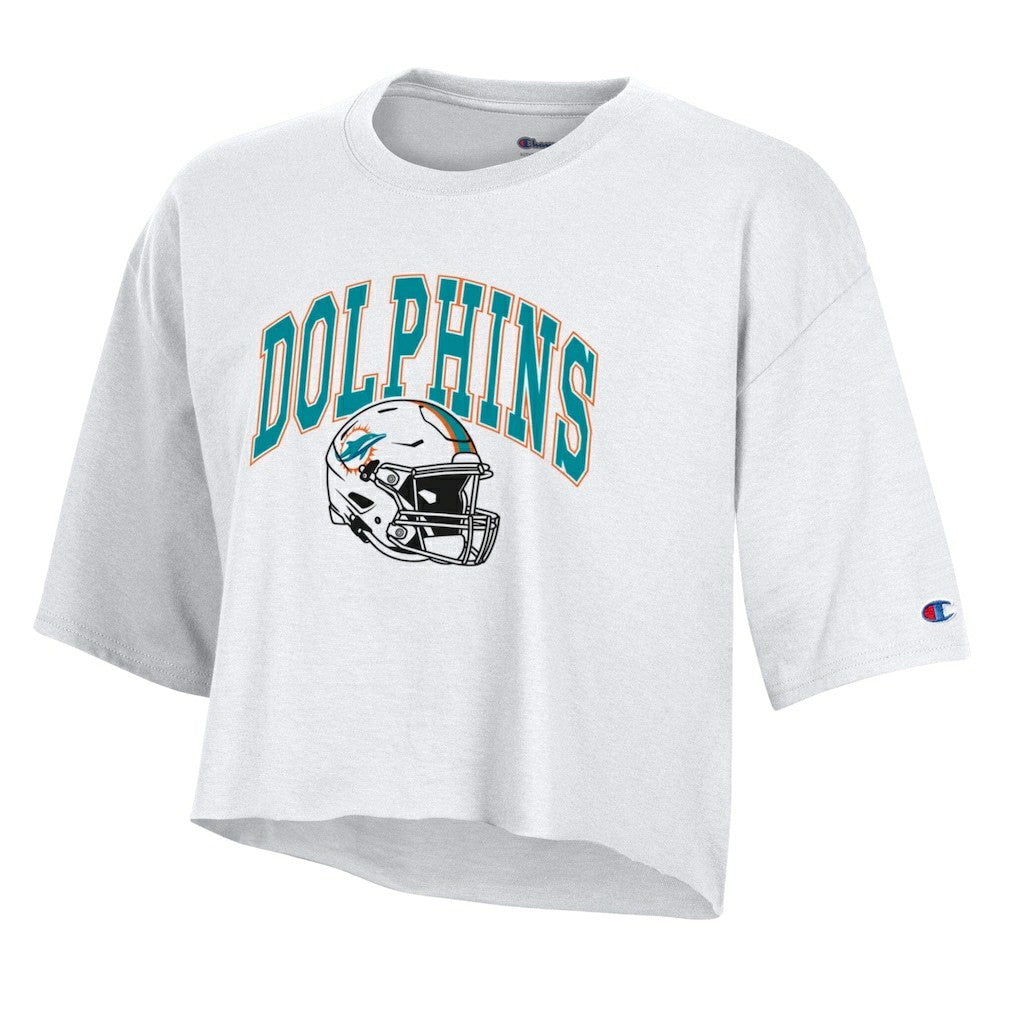 Women's Boyfriend Cropped T-Shirt - Miami Dolphins