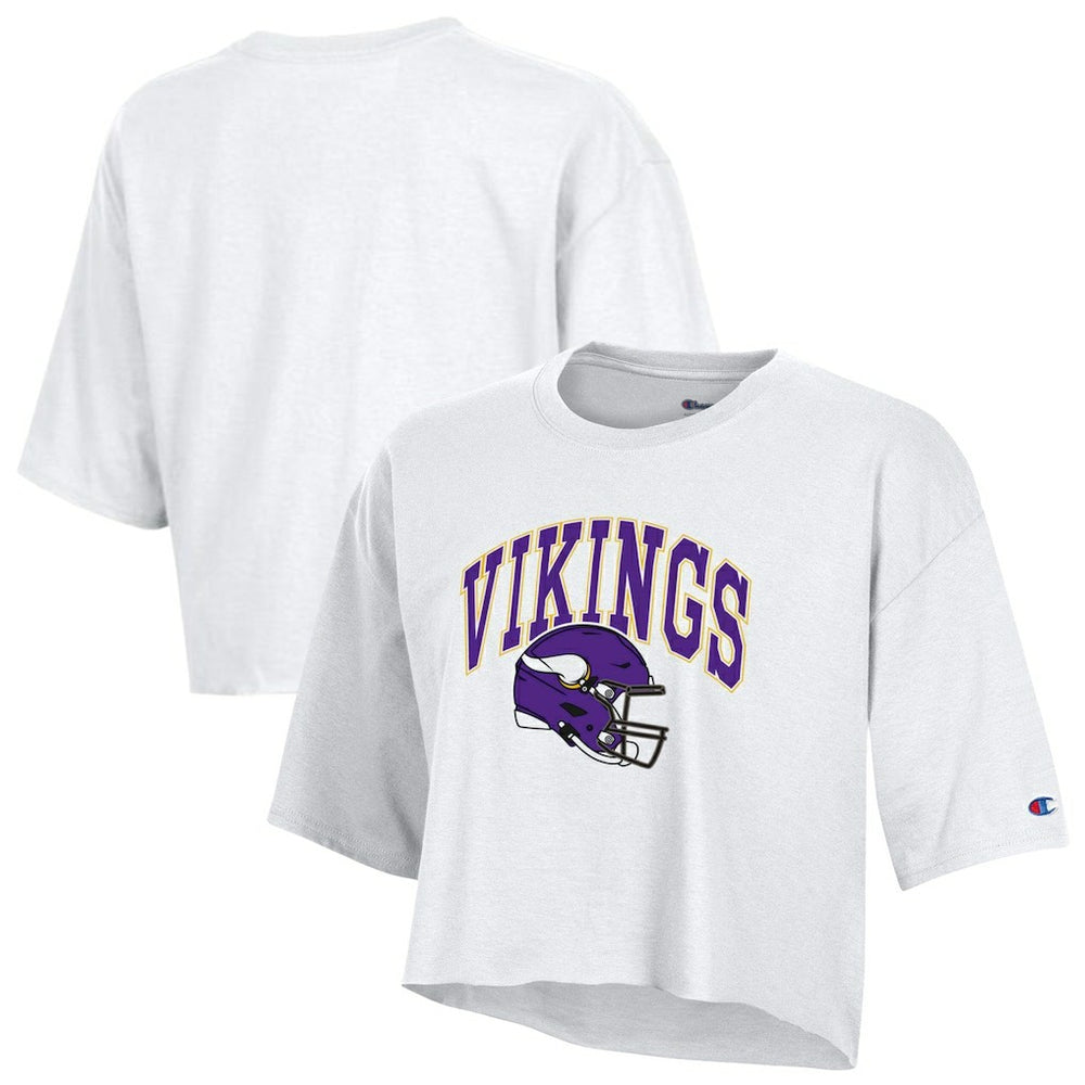 Women's Boyfriend Cropped T-Shirt - Minnesota Vikings