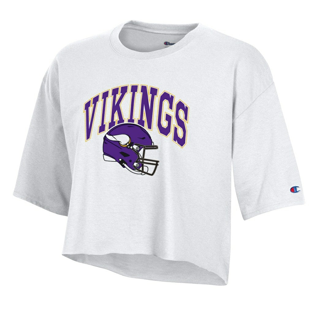 Women's Boyfriend Cropped T-Shirt - Minnesota Vikings