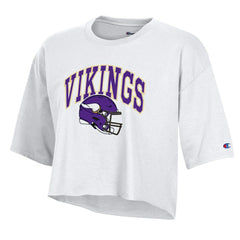 Women's Boyfriend Cropped T-Shirt - Minnesota Vikings