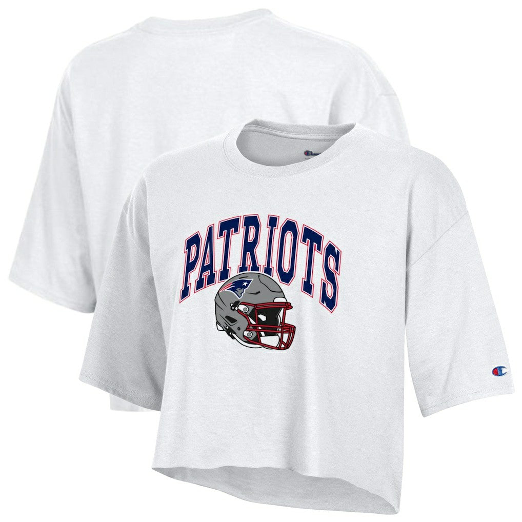 Women's Boyfriend Cropped T-Shirt - New England Patriots