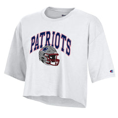 Women's Boyfriend Cropped T-Shirt - New England Patriots