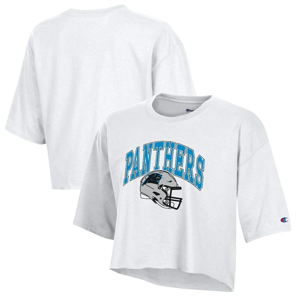 Women's Boyfriend Cropped T-Shirt - Carolina Panthers
