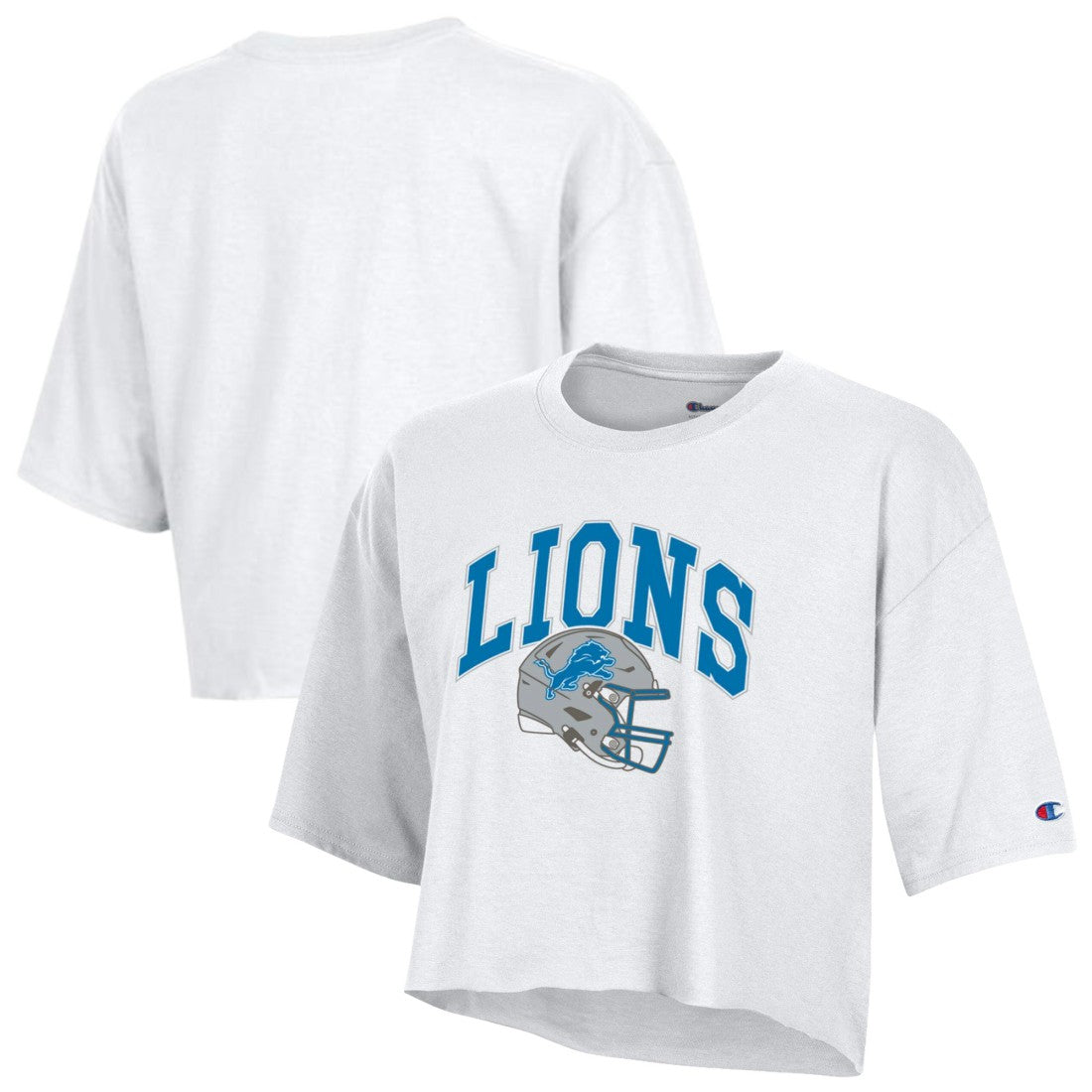 Women's Boyfriend Cropped T-Shirt - Detroit Lions