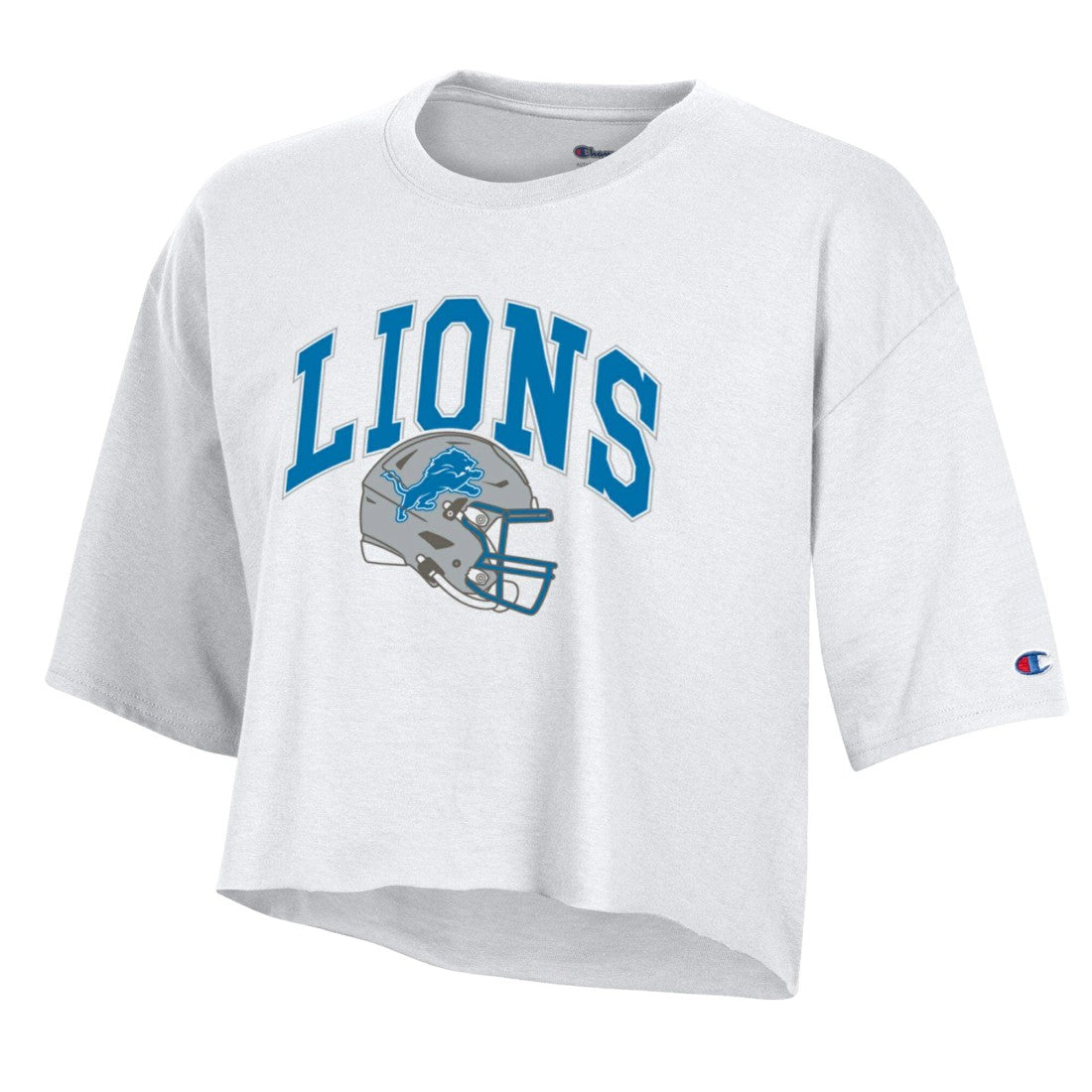Women's Boyfriend Cropped T-Shirt - Detroit Lions