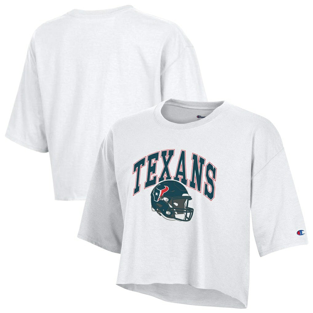 Women's Boyfriend Cropped T-Shirt - Houston Texans