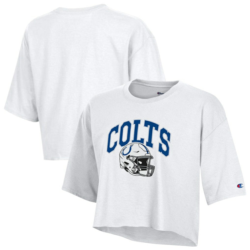 Women's Boyfriend Cropped T-Shirt - Indianapolis Colts