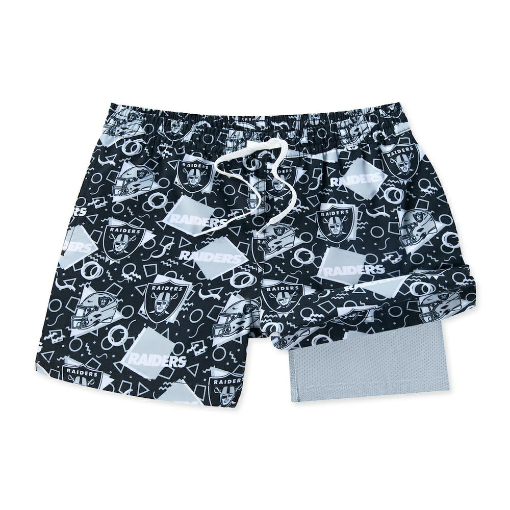 Chubbies Game Day Fit Classic Lined Swim Trunks - Las Vegas Raiders