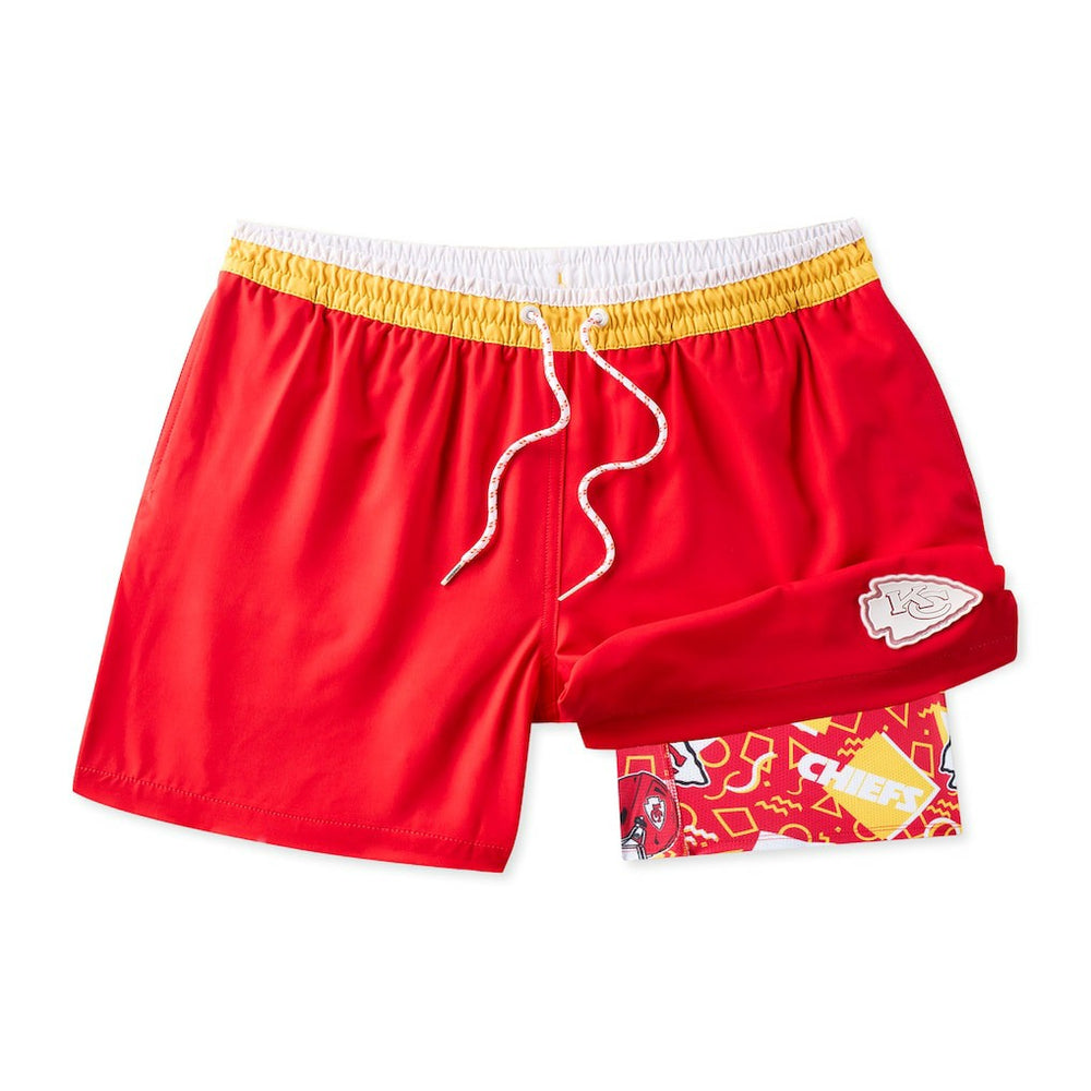 Chubbies The Secret Lined Swim Trunks - Kansas City Chiefs