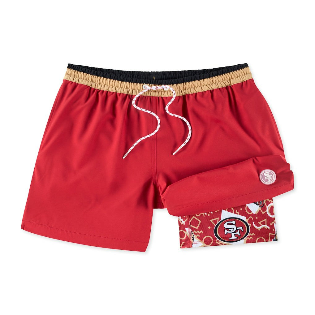 Chubbies The Secret Lined Swim Trunks - San Francisco 49ers