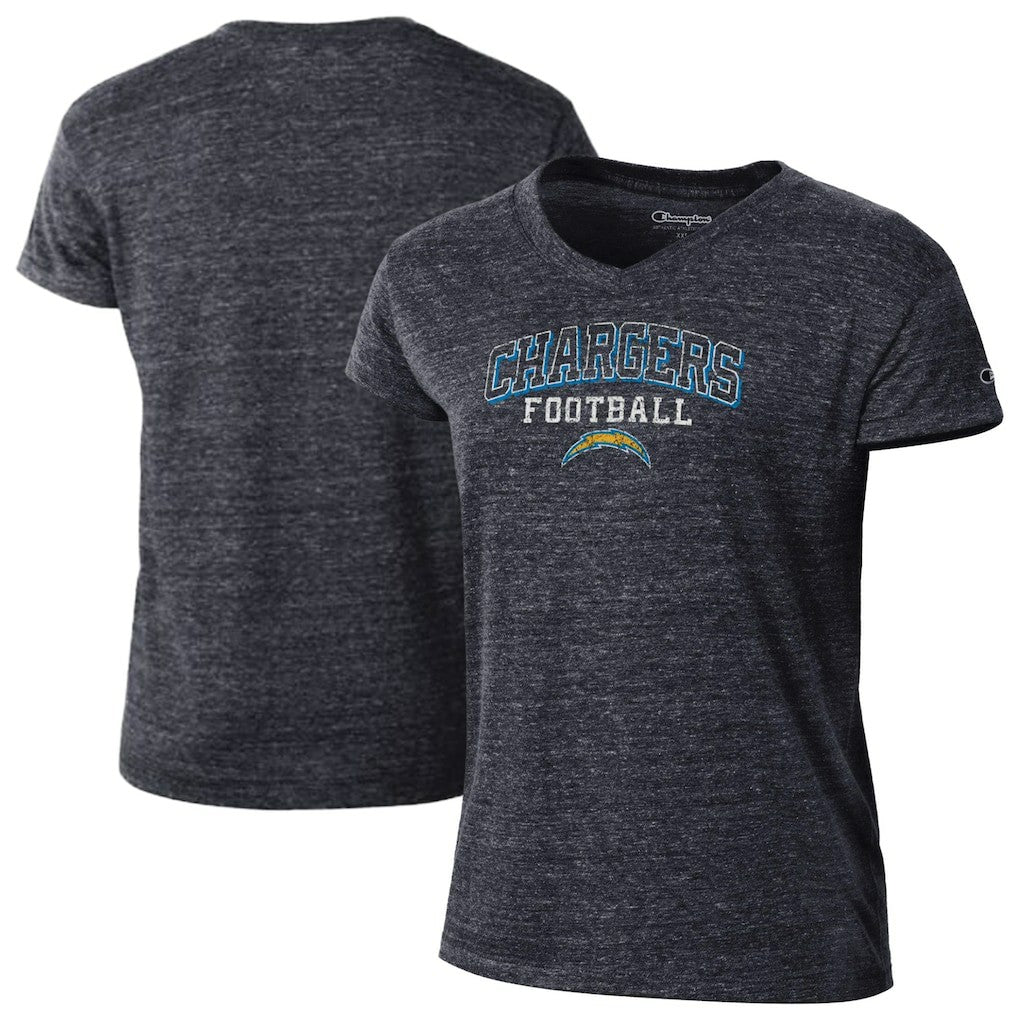 Women's Triumph Tri-Blend V-Neck T-Shirt - Los Angeles Chargers