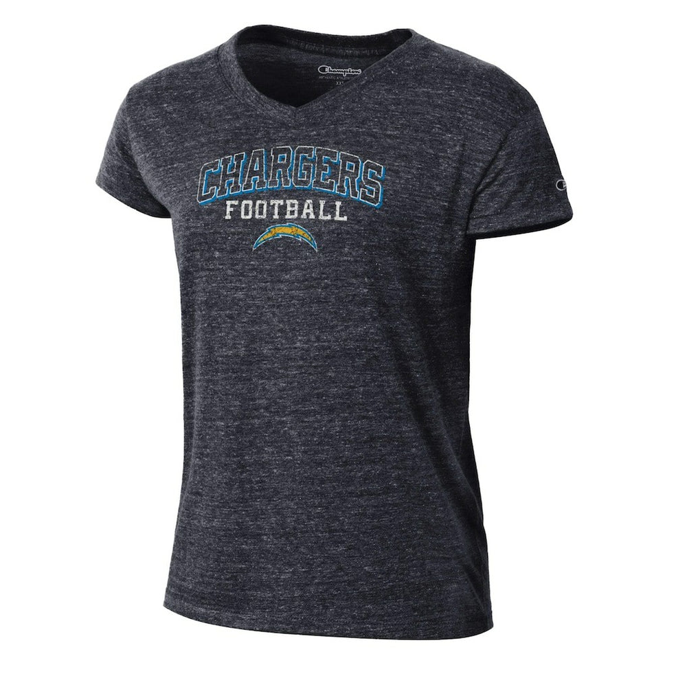 Women's Triumph Tri-Blend V-Neck T-Shirt - Los Angeles Chargers
