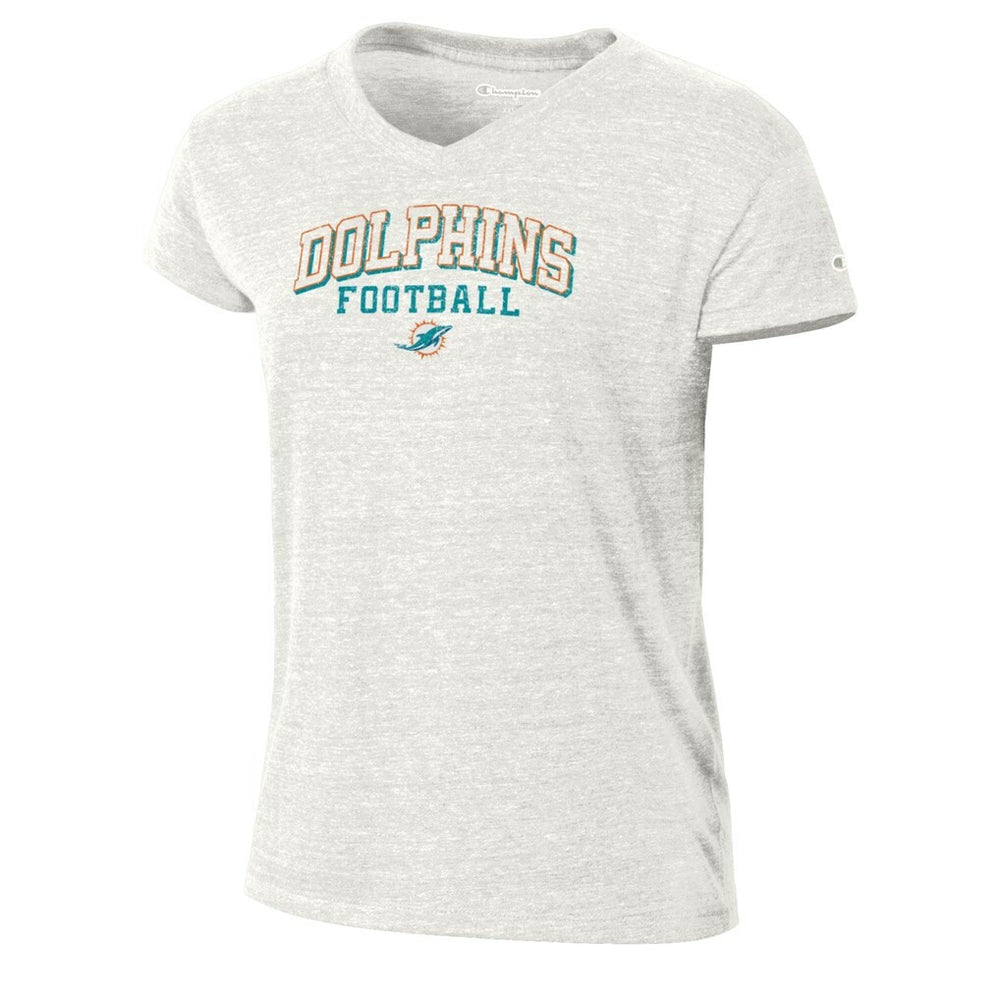 Women's Triumph Tri-Blend V-Neck T-Shirt - Miami Dolphins
