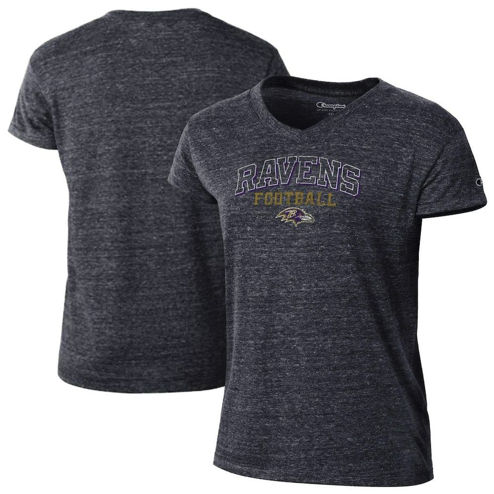 Women's Triumph Tri-Blend V-Neck T-Shirt - Baltimore Ravens