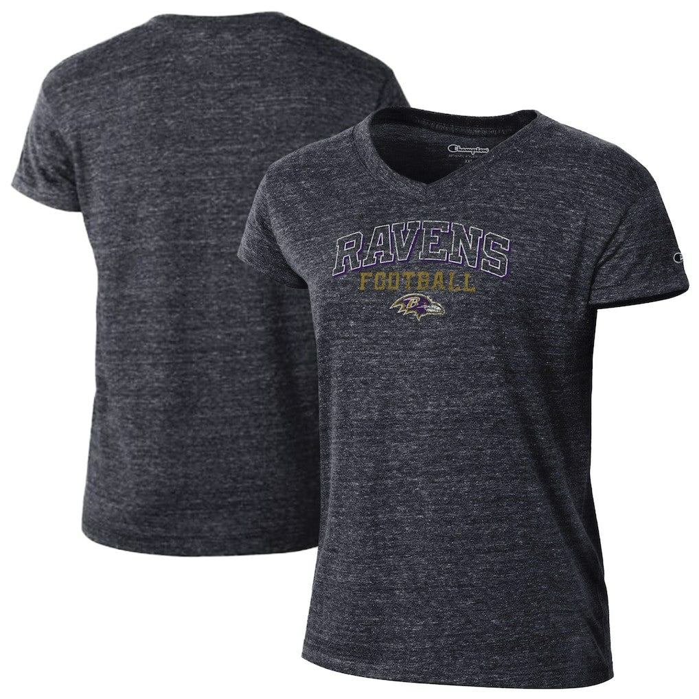 Women's Triumph Tri-Blend V-Neck T-Shirt - Baltimore Ravens