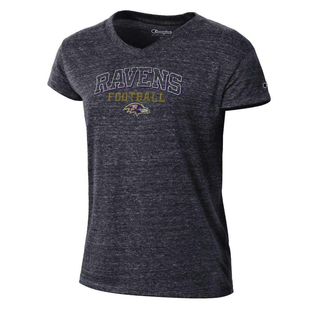 Women's Triumph Tri-Blend V-Neck T-Shirt - Baltimore Ravens
