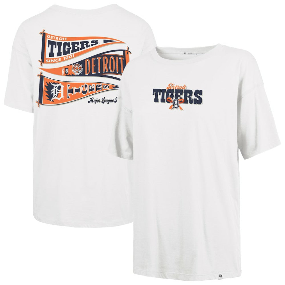 MLB Detroit Tigers '47 Women's Bow & Banner Sadie T-Shirt