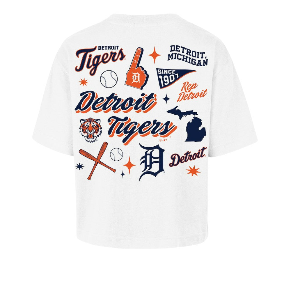 MLB Detroit Tigers '47 Women's Collage Script Reed City T-Shirt
