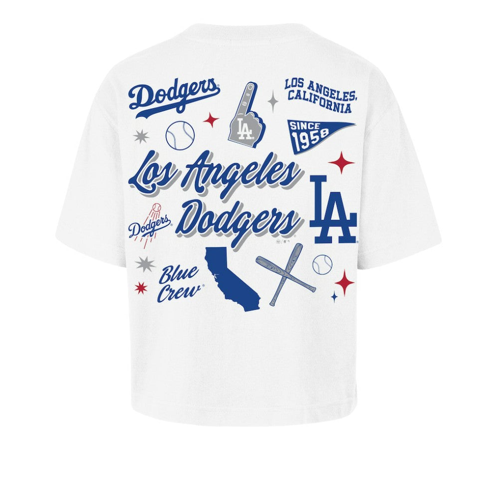 MLB Los Angeles Dodgers '47 Women's Collage Script Reed City T-Shirt