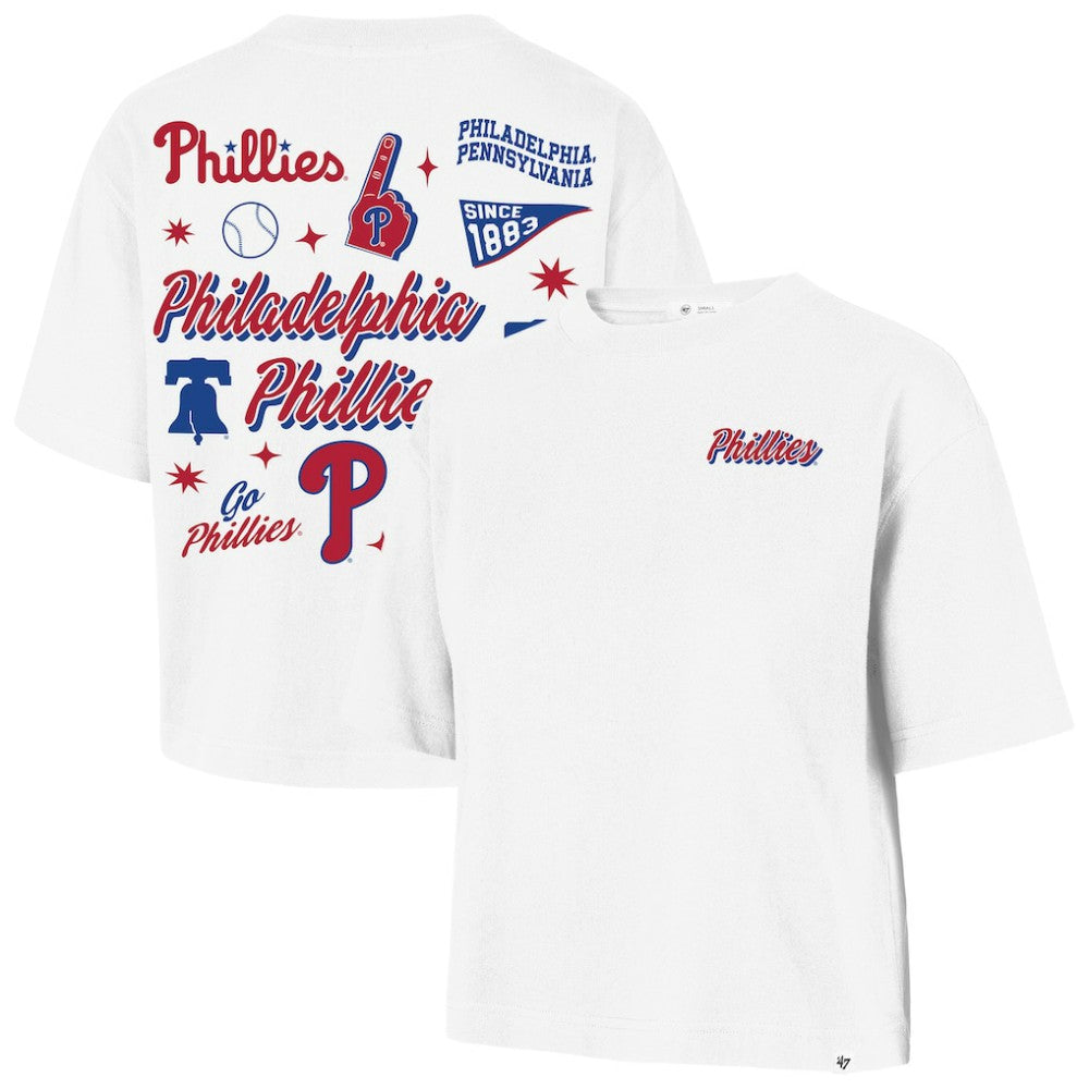 MLB Philadelphia Phillies '47 Women's Collage Script Reed City T-Shirt