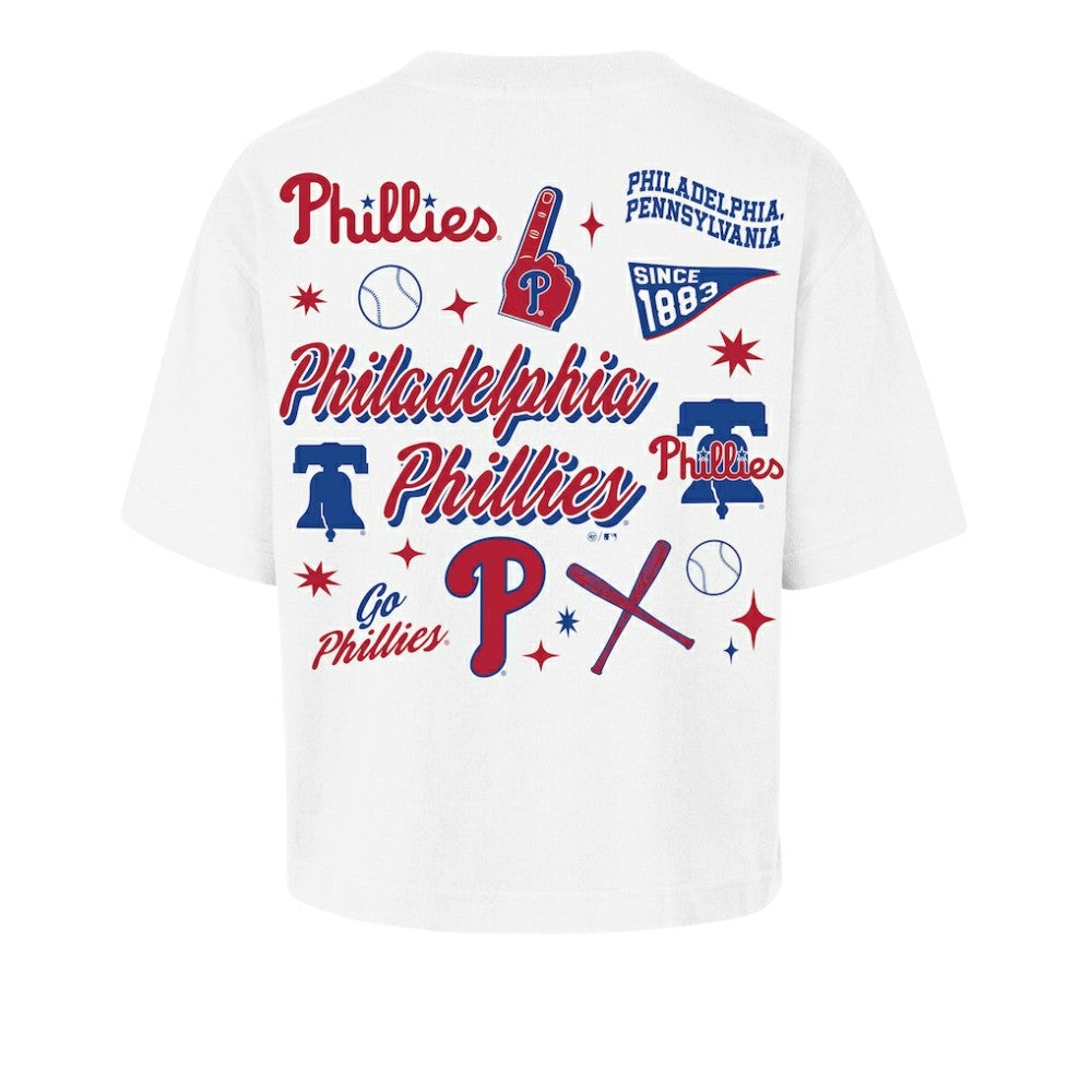 MLB Philadelphia Phillies '47 Women's Collage Script Reed City T-Shirt