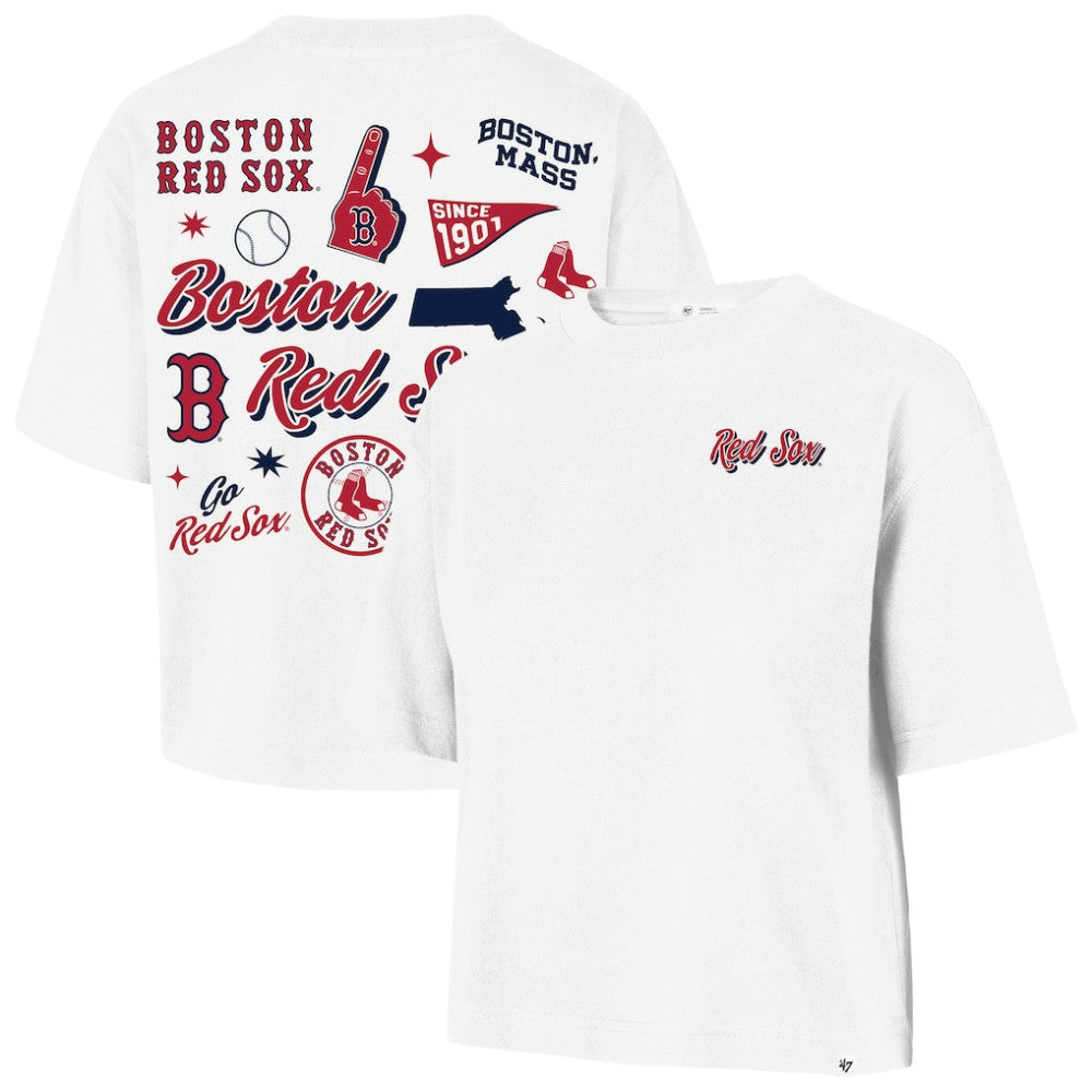 MLB Boston Red Sox '47 Women's Collage Script Reed City T-Shirt