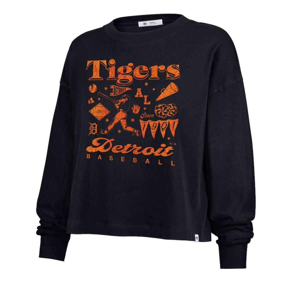 MLB Detroit Tigers '47 Women's Team Collage Sydney Long Sleeve T-Shirt