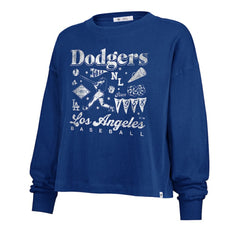 MLB Los Angeles Dodgers '47 Women's Team Collage Sydney Long Sleeve T-Shirt