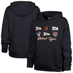 MLB Detroit Tigers '47 Women's Bow & Banners Naomi Hoodie