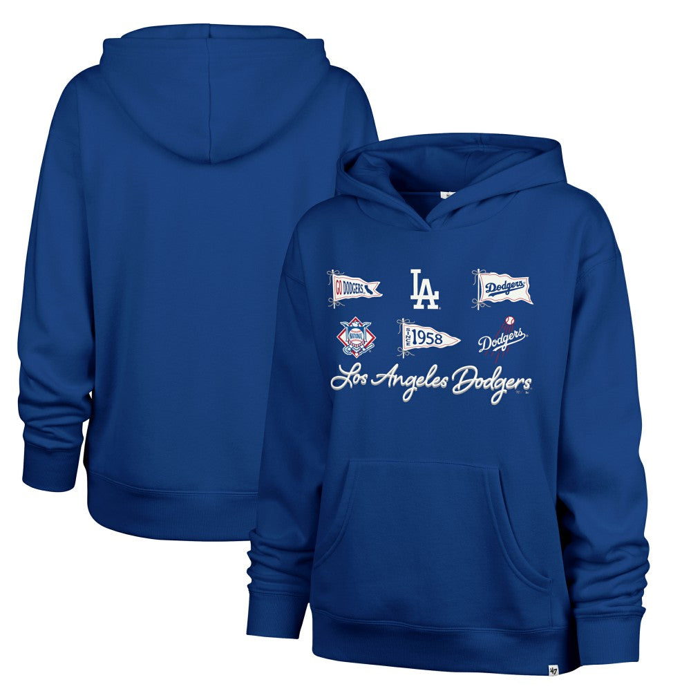 MLB Los Angeles Dodgers '47 Women's Bow & Banners Naomi Hoodie