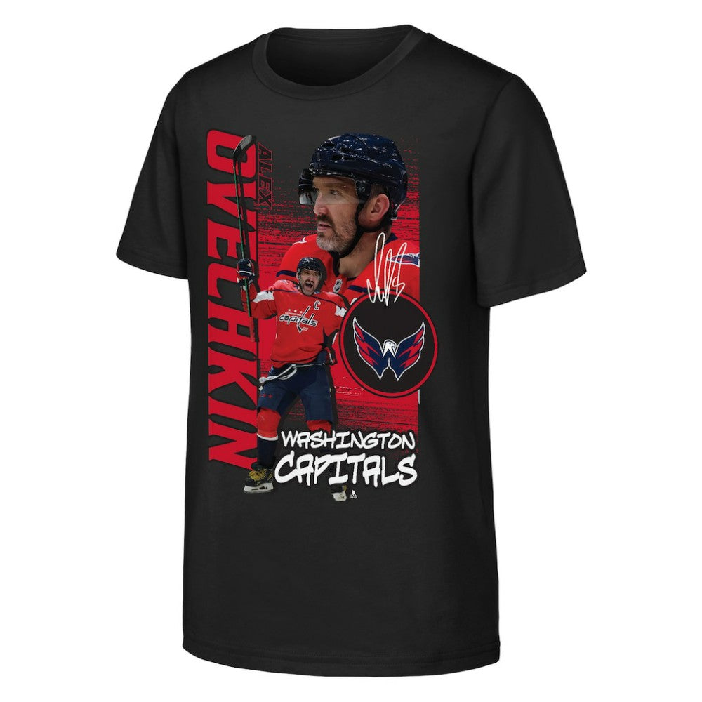 NHL Black Alexander Ovechkin Washington Capitals Outerstuff Youth Playmaker T-Shirt