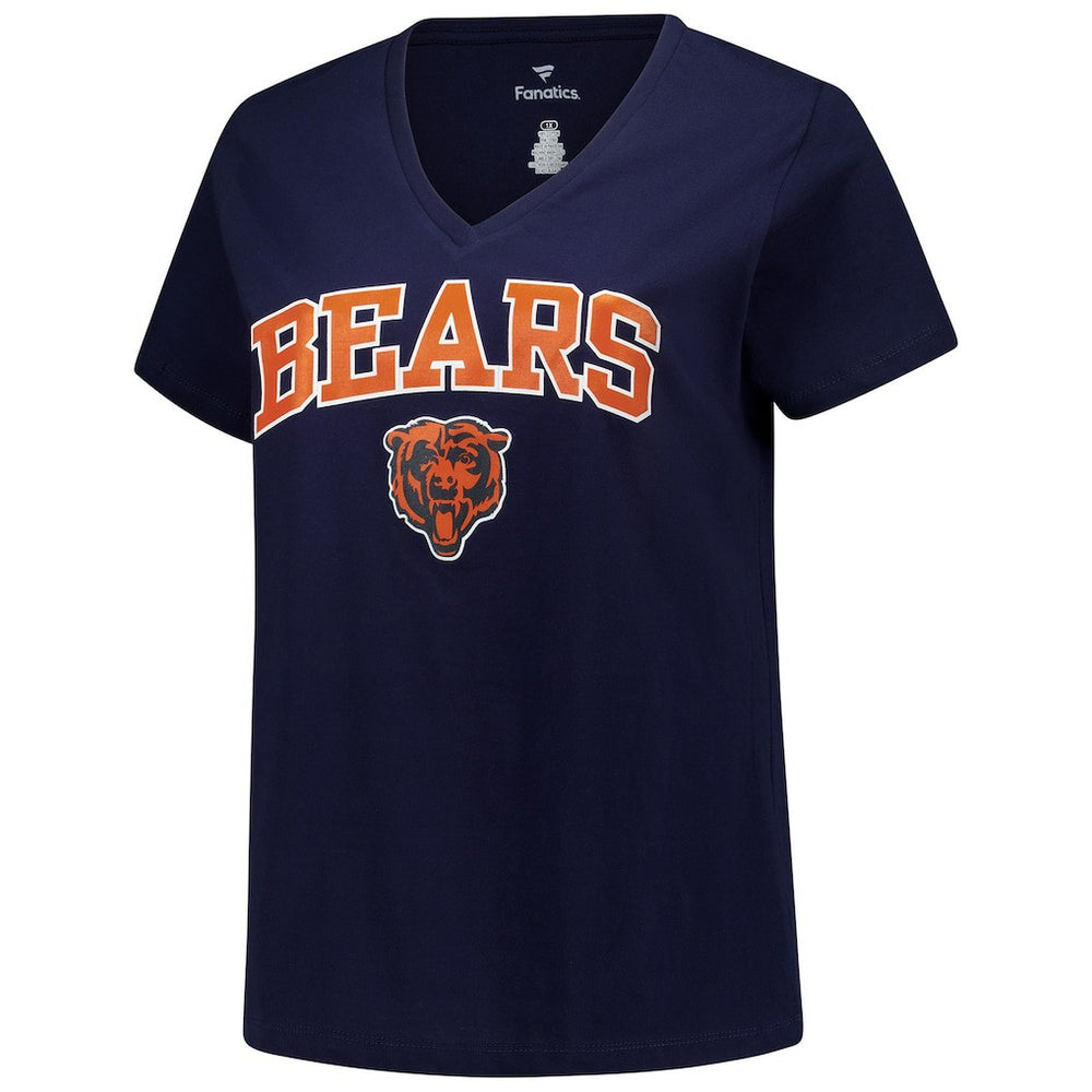 Women's Plus Size Arch Over Logo V-Neck T-Shirt - Chicago Bears