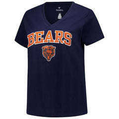 Women's Plus Size Arch Over Logo V-Neck T-Shirt - Chicago Bears