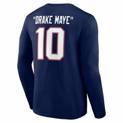 Drake Maye  Nickname Long Sleeve T-Shirt - New England Patriots