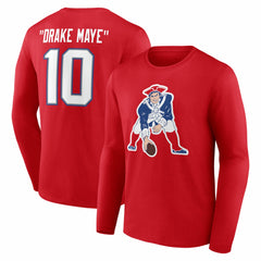 Drake Maye  Nickname Long Sleeve T-Shirt - New England Patriots