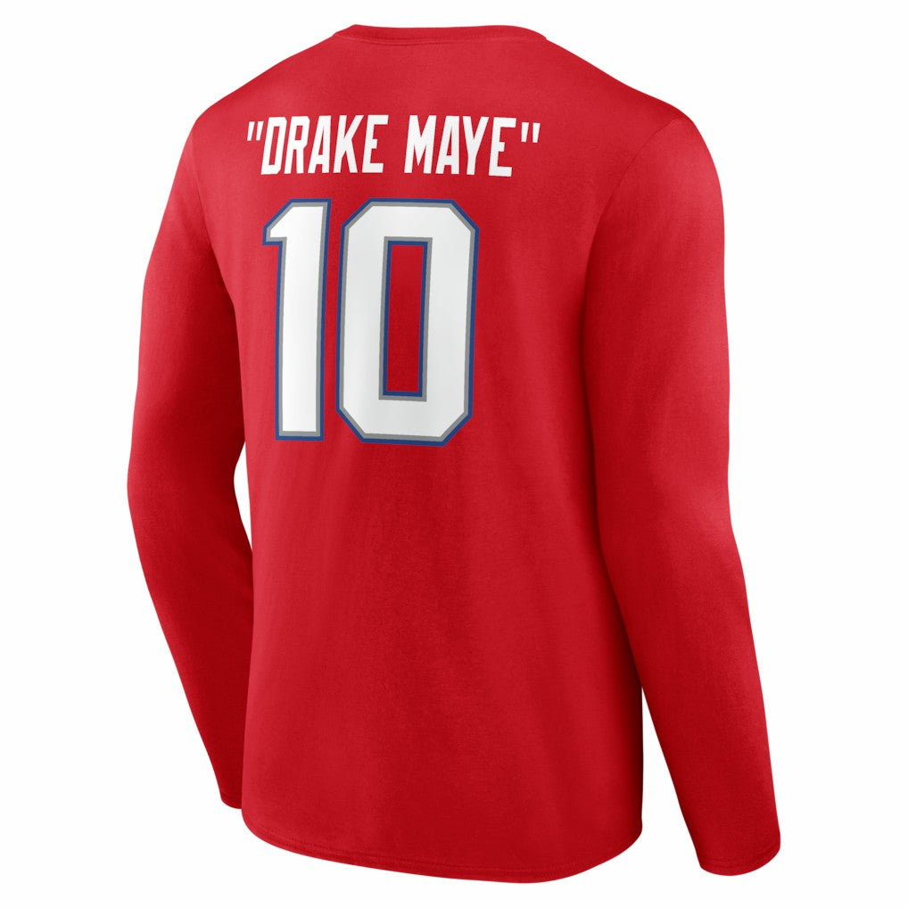 Drake Maye  Nickname Long Sleeve T-Shirt - New England Patriots