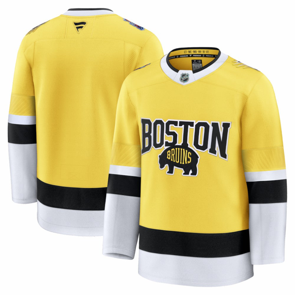 NHL Gold Boston Bruins Fanatics 2026 NHL Stadium Series Premium Custom Jersey
