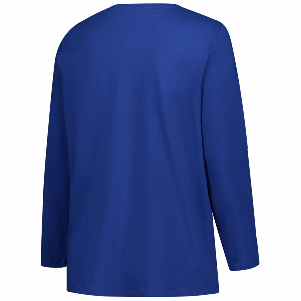 Women's Plus Size Primary Logo Long Sleeve Scoop Neck T-Shirt - Denver Broncos
