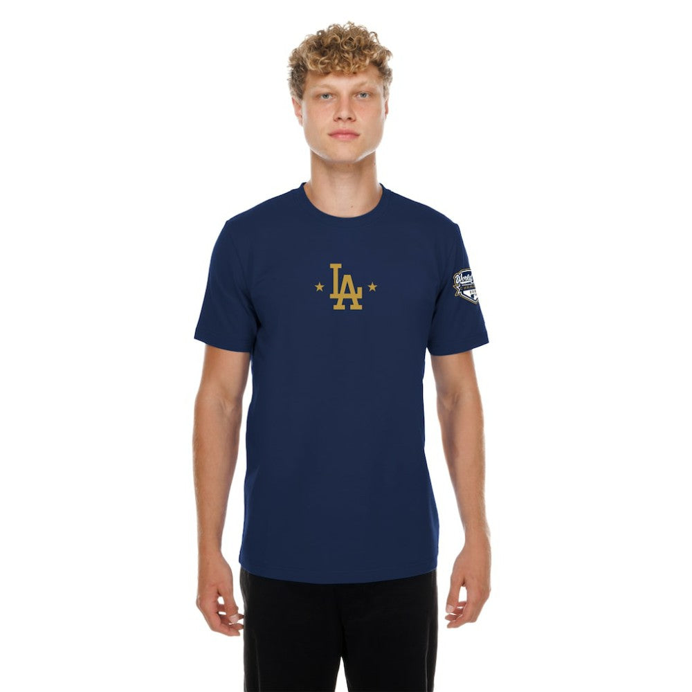 MLB Los Angeles Dodgers New Era 2026 Gold Collection Logo & Patch T-Shirt