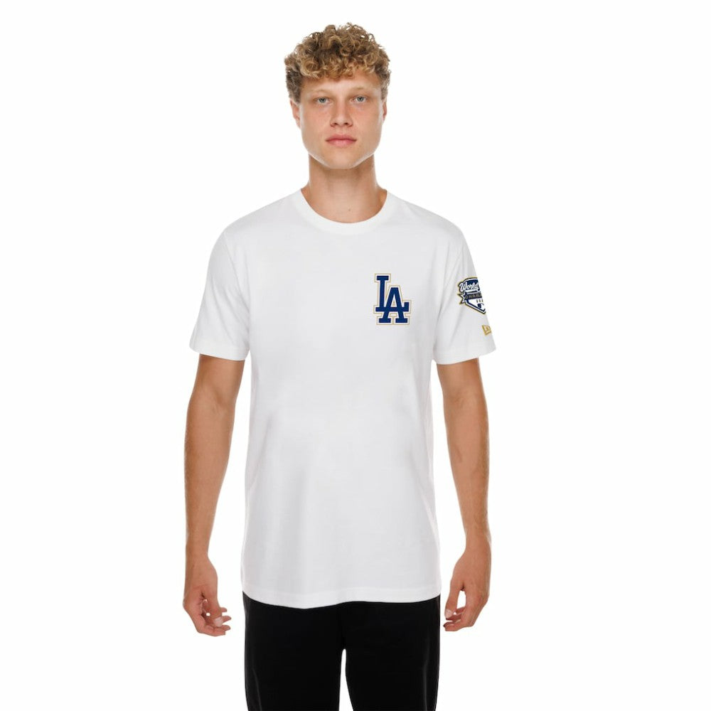 MLB Los Angeles Dodgers New Era 2026 Gold Collection Logo & Patch T-Shirt