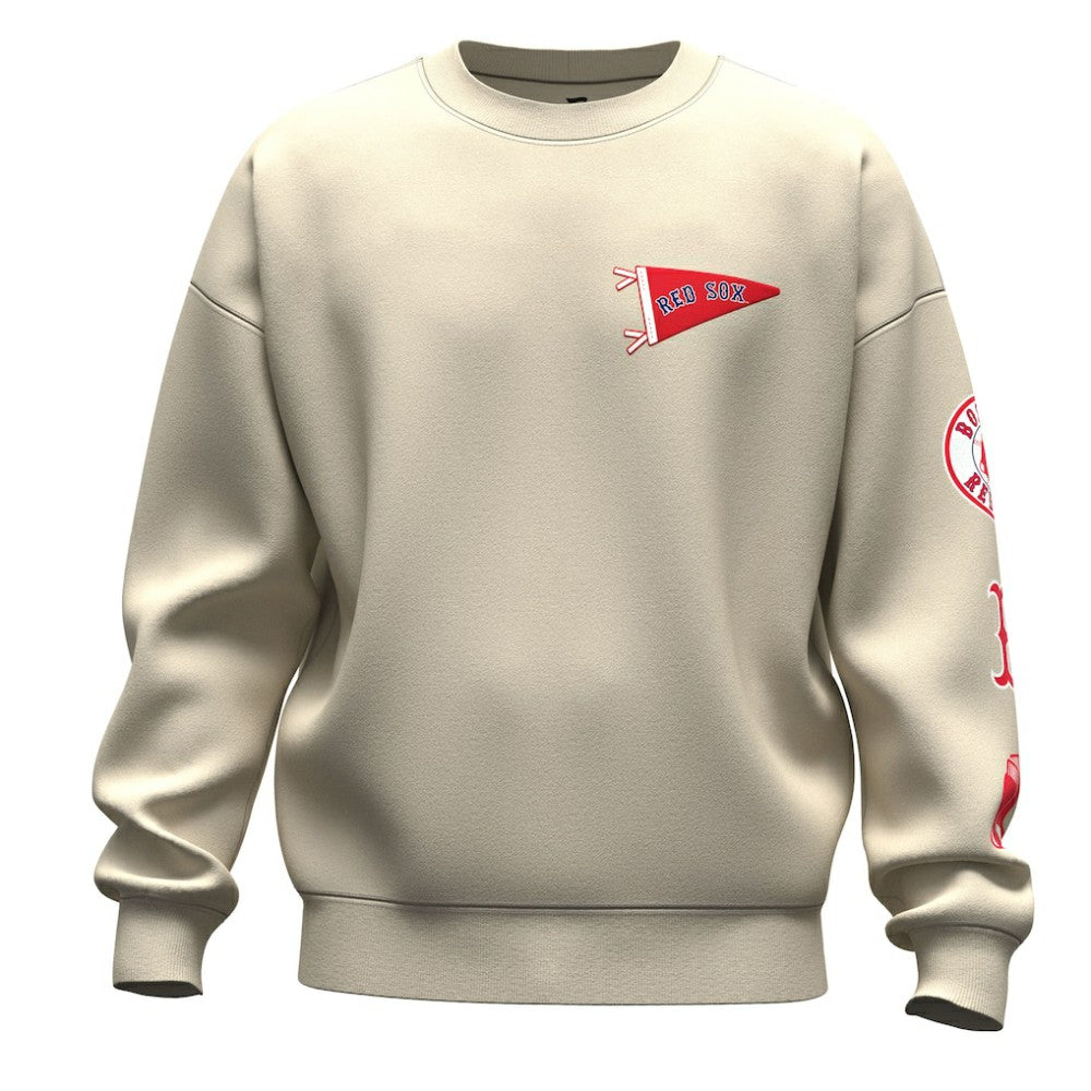 MLB Boston Red Sox Fanatics Unisex Spirit Jersey Fleece Crewneck Pennant Sweatshirt